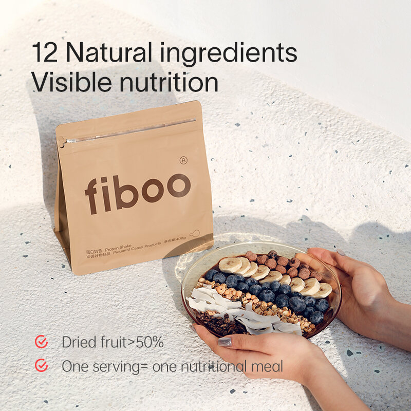 Fiboo Meal Replacement Powder Weight Loss Slimming Diet Protein Shake 400g. 