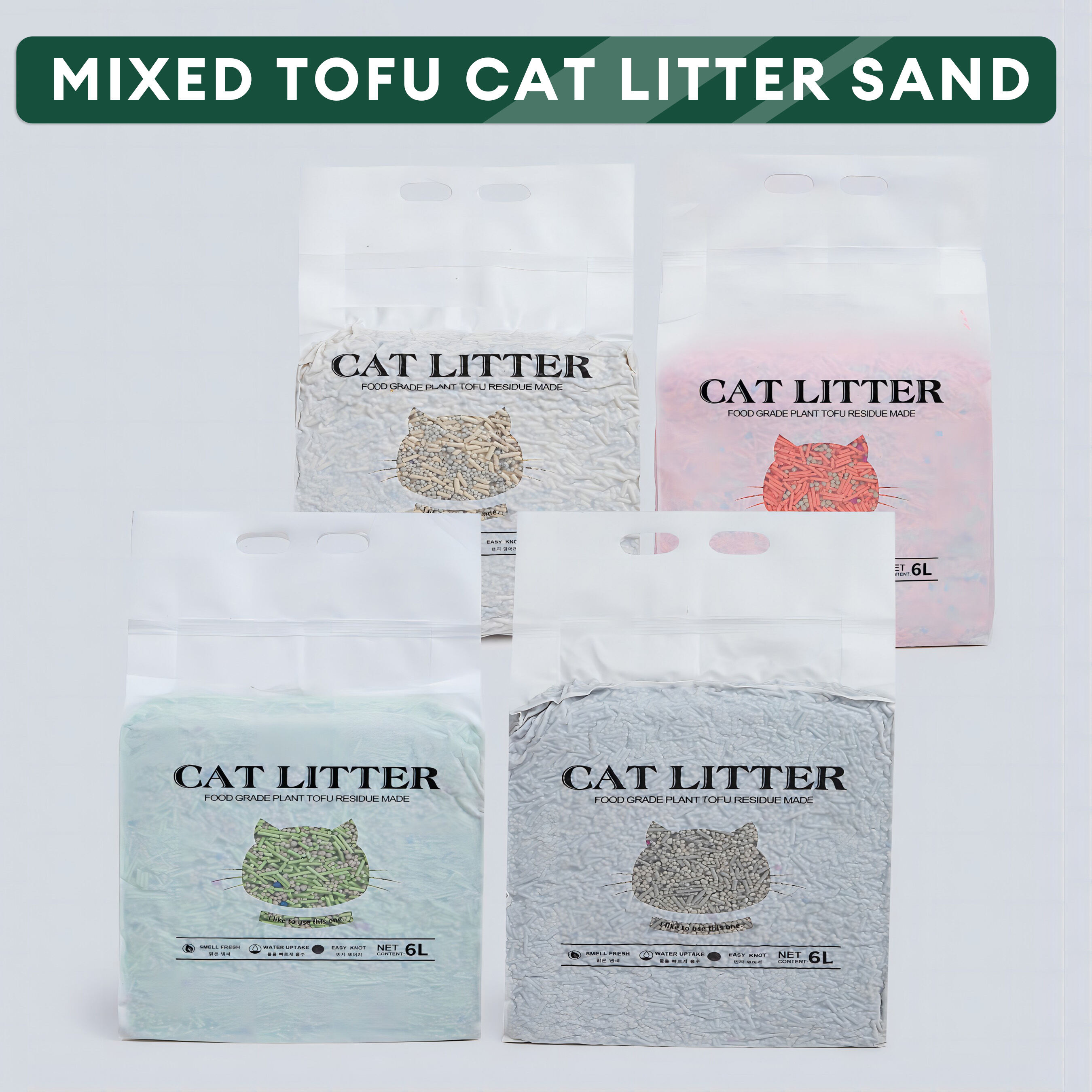 Tofu & Bentonite Cat Litter - Pure, Natural, Fast Clumping