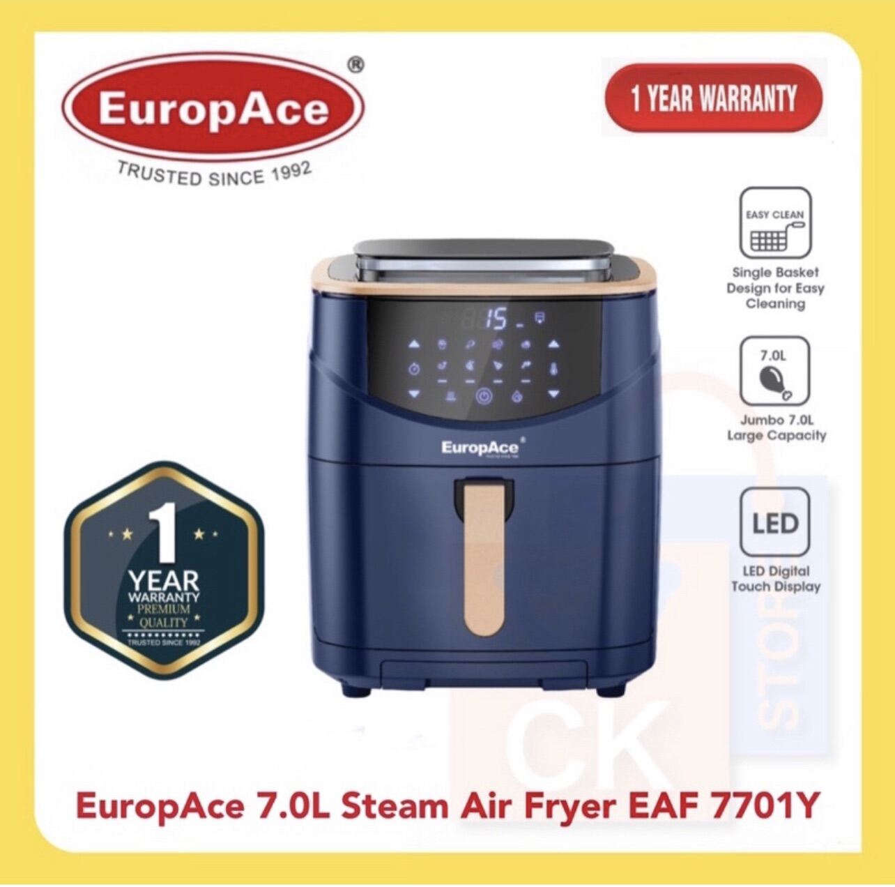 EUROPACE AIR FRYER EAF7701Y