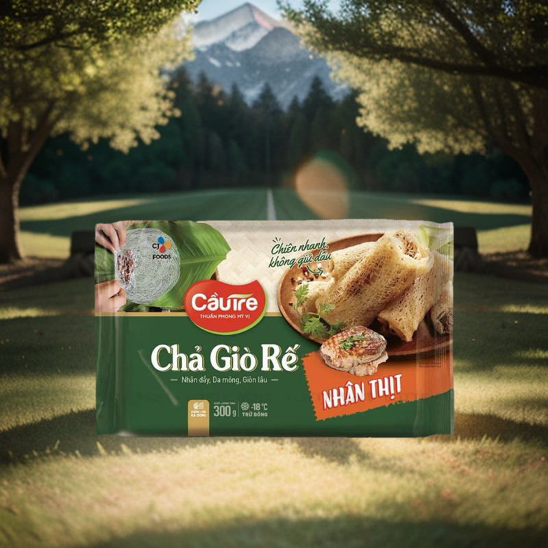 [ SHIP HOẢ TỐC HCM 2H ] Chả giò rế nhân thịt Cầu Tre 300g