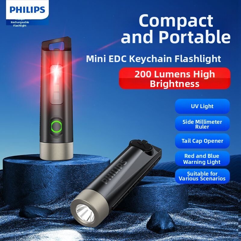 Philips | High Beam Long Battery Life Multipurpose Compact Flashlight