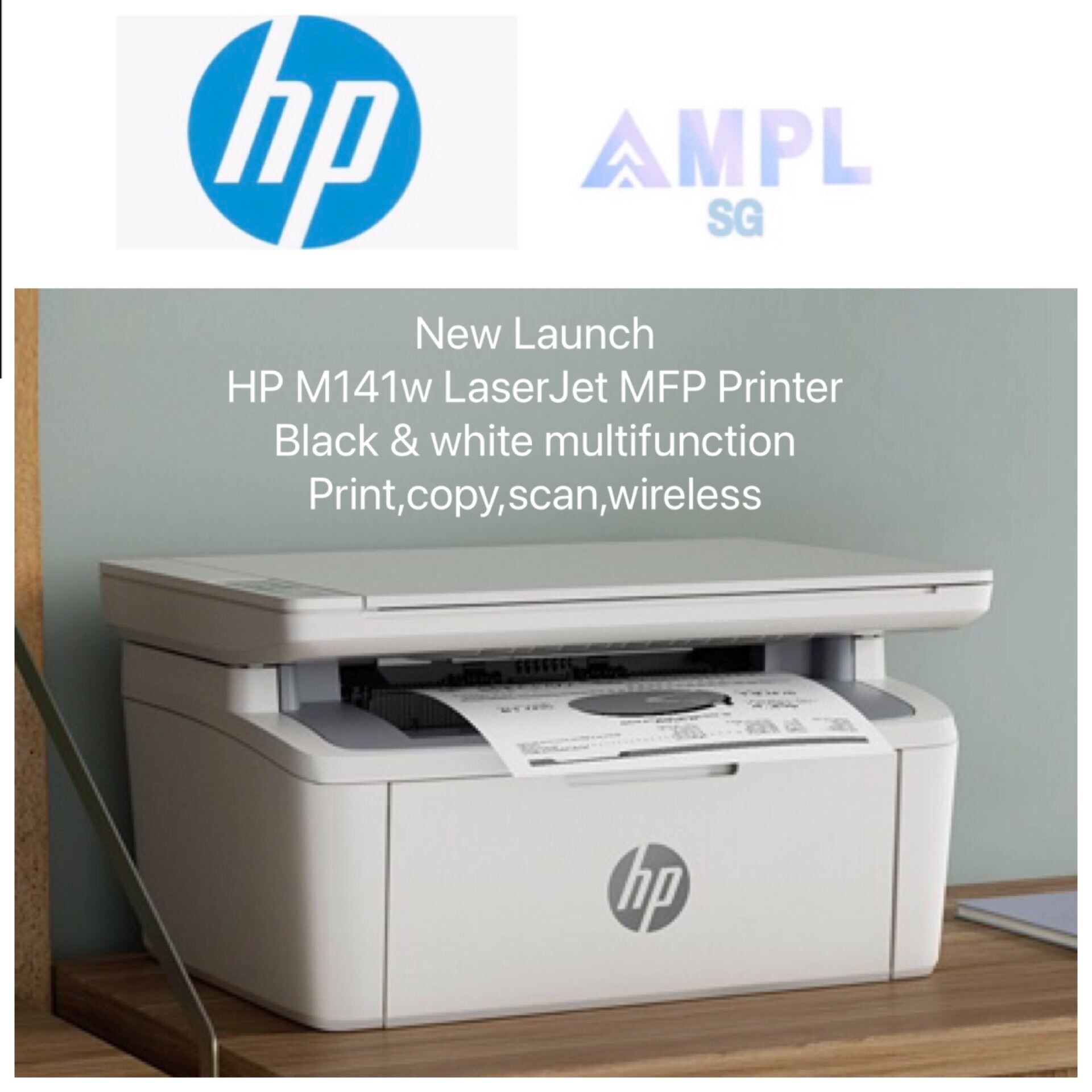 Hp Laserjet Pro Mfp M141w Wireless Mono Laser Printer Print Copy Scan One Year Warranty By Hp Direct For Orderable Hp Toner 150a W1500a 141 M141 141w M141 W 150 W1500 Replacement Model M28w Cf248a 48a