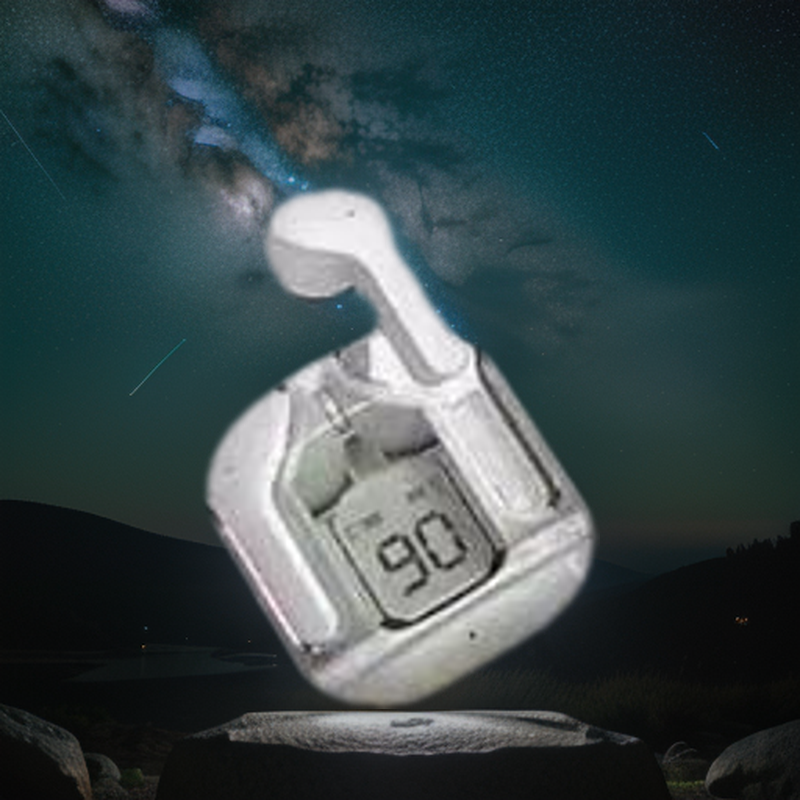 Air31 Earbuds Wireless Earphones Transparent crystal frame Bluetooth headset Air 31 earbuds Digital Display powerbank for earbuds charging. 