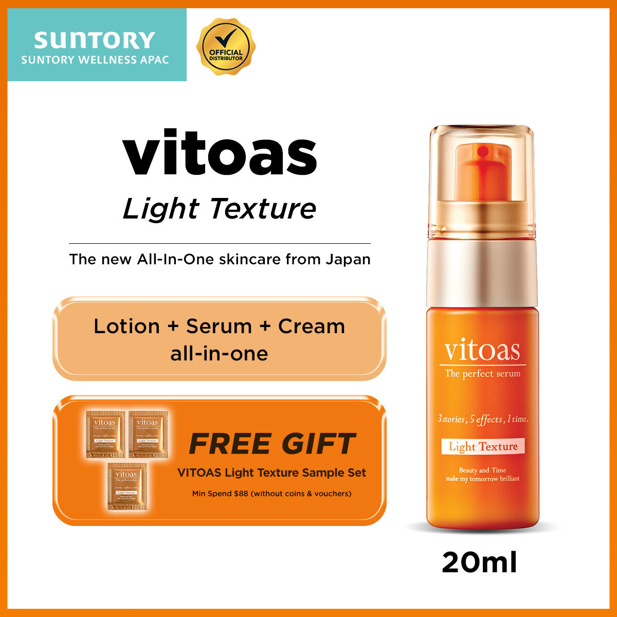 Vitoas Serum 120Ml Anti-Aging & Moisturizing All-In-One Solution
