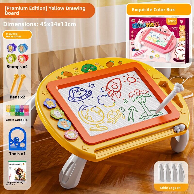 BABYSHOME | Large Magnetic Drawing Board Erasable Childrens Writing and Doodle Board