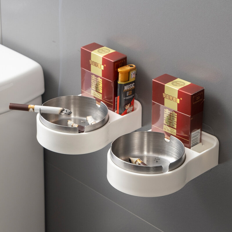 CEFANG | Ashtray Fly Ash Preventing Wall Mounted With Lid