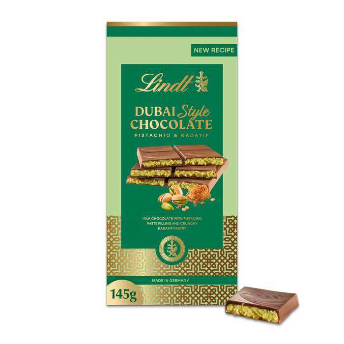 Lindt Dubai Style Premium Chocolate Bar 145g - Hazelnut
