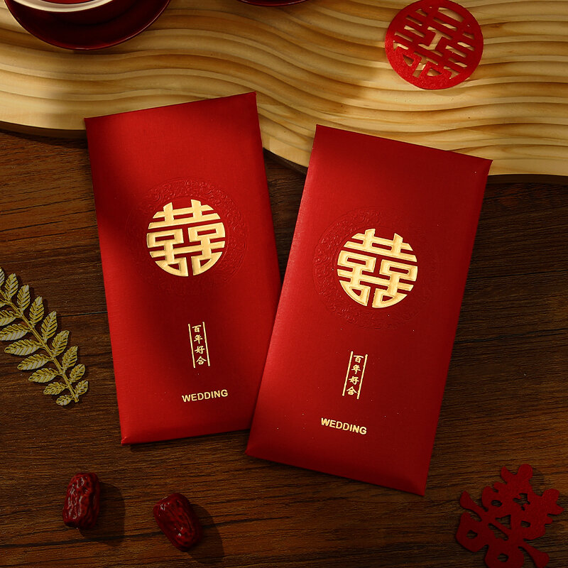 Thousand Yuan Red Envelope Bags Wedding Creative Thickened Luxury Return Gifts Festive Celebration Wedding Celebration