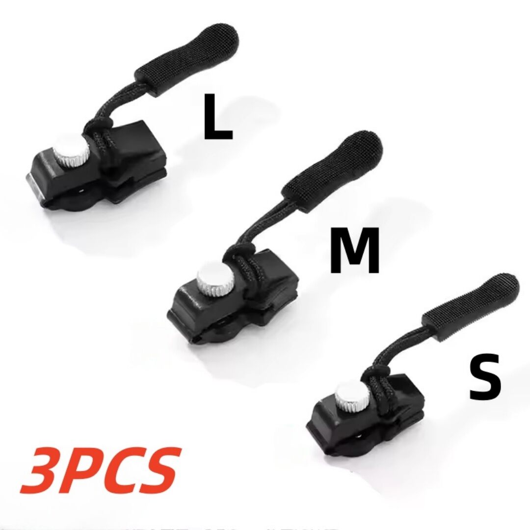 6/3PC Universal Zipper Lock Slider Quick Release Detachable Repair Part for Jackets Luggage Bags & Backpacks
