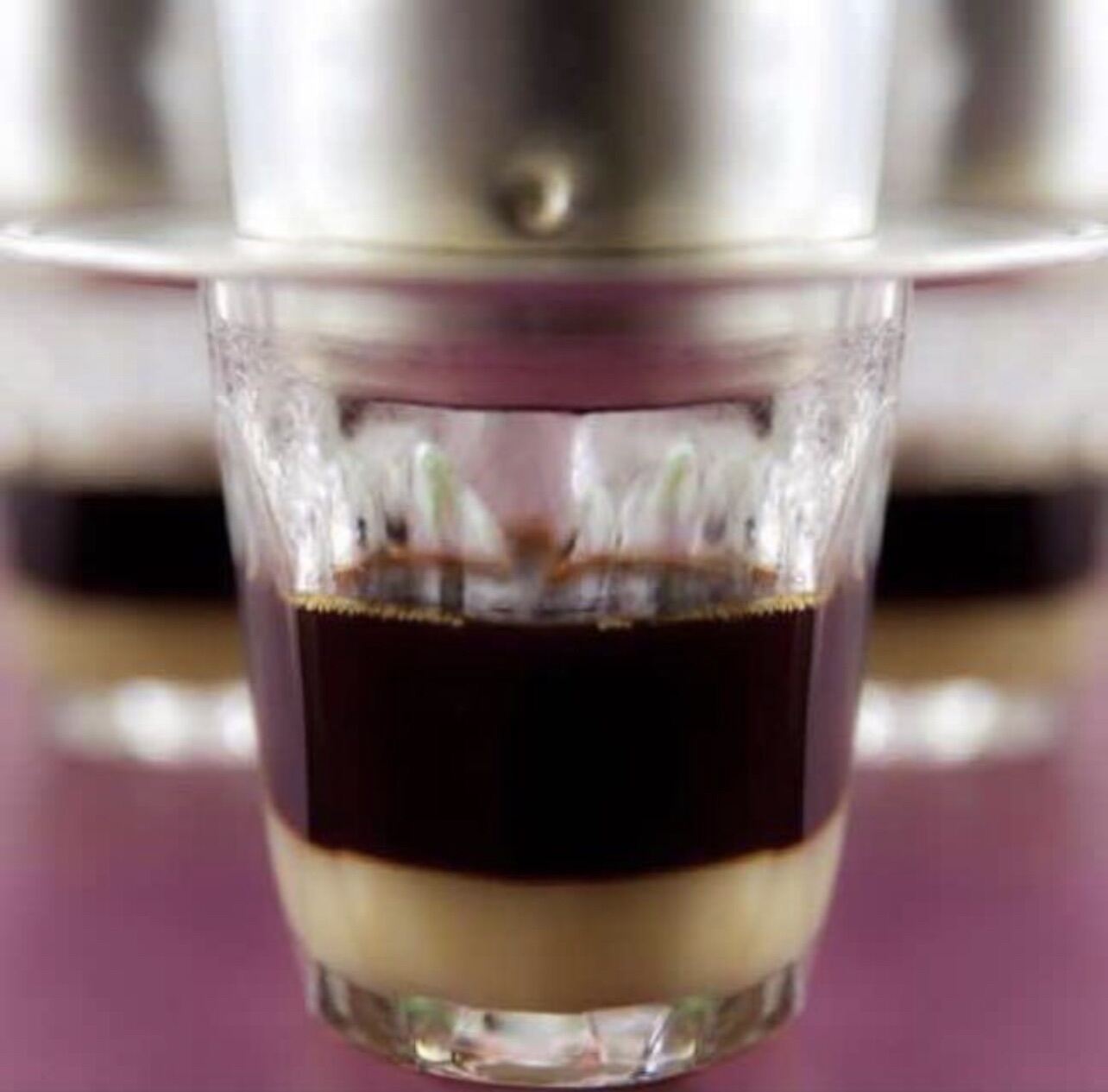 Dripped coffee filter. 