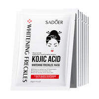 10pcs SADOER Kojic Acid Facial Masks Moisturizing Brightening Hydrating Face Mask Sheet Masks Beauty Facial Skin Care Products