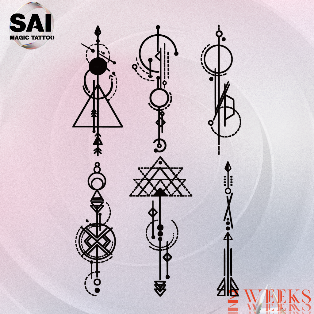 SAI MAGIC TATTOO Lasts to 2 weeks 15CM×11CM Tattoo sticker waterproof long lasting Temporary fake tattoo 41