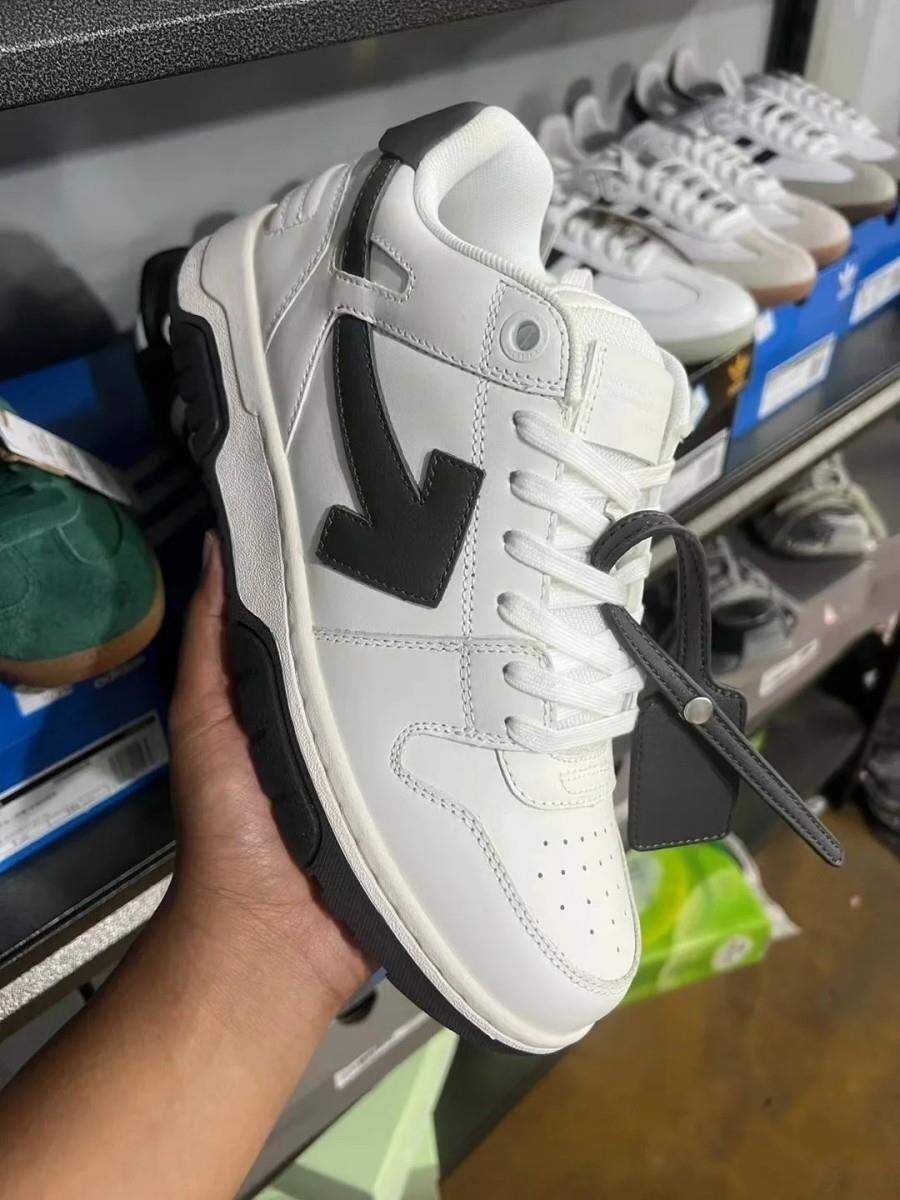 Off-White Thick-Heeled Casual Sports Shoes Unisex Fashionable Leisure Sneakers Luxury Women's Flat Footwear round Toe Mesh Inner · v10