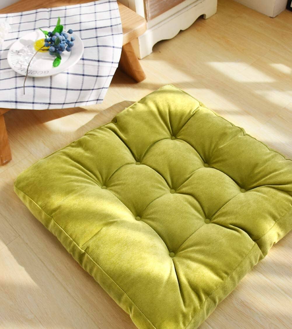 Big Square Floor Seat Cushion Corn Velvet Floor Seat Pillow for Office and Home Sofas Office Chair Chair Meditation Cushion