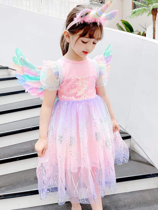 sachin and babi light blue dress NEW DISNEY PRINCESS PRILLA DRESS FAIRY COSTUME AGES 3+ main image 0