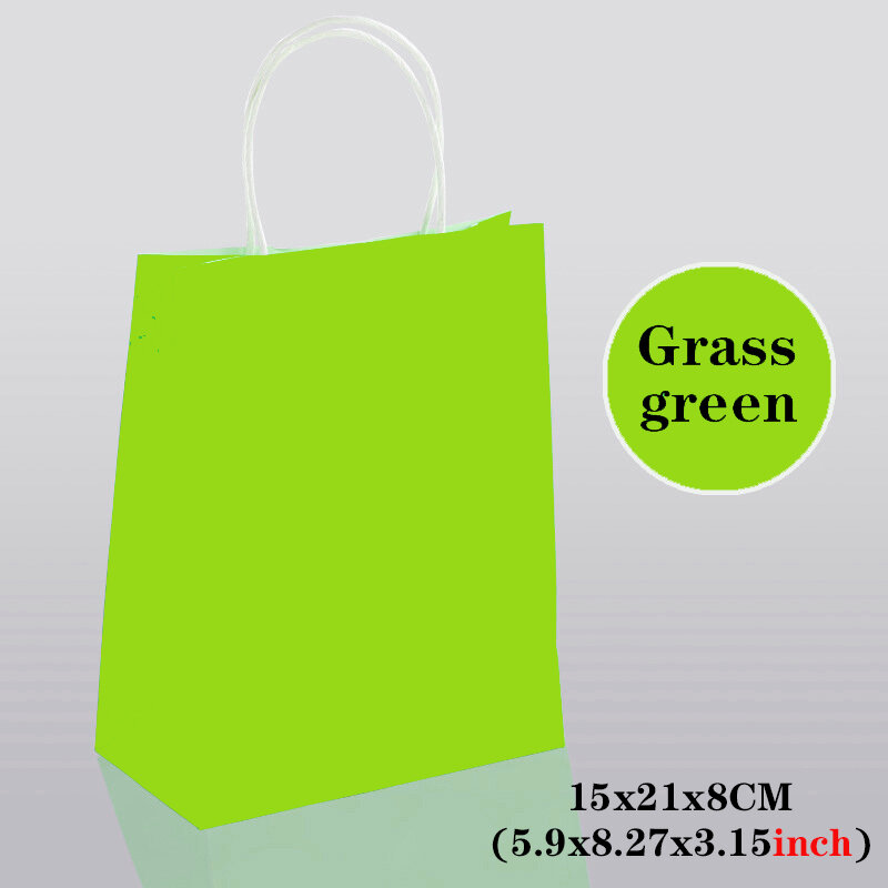 10/30/50Party Gift Bag Recyclable Kraft Paper Shopping Bag Valentines Day Wedding Candy Gift Bag Delivery Packaging Handbag