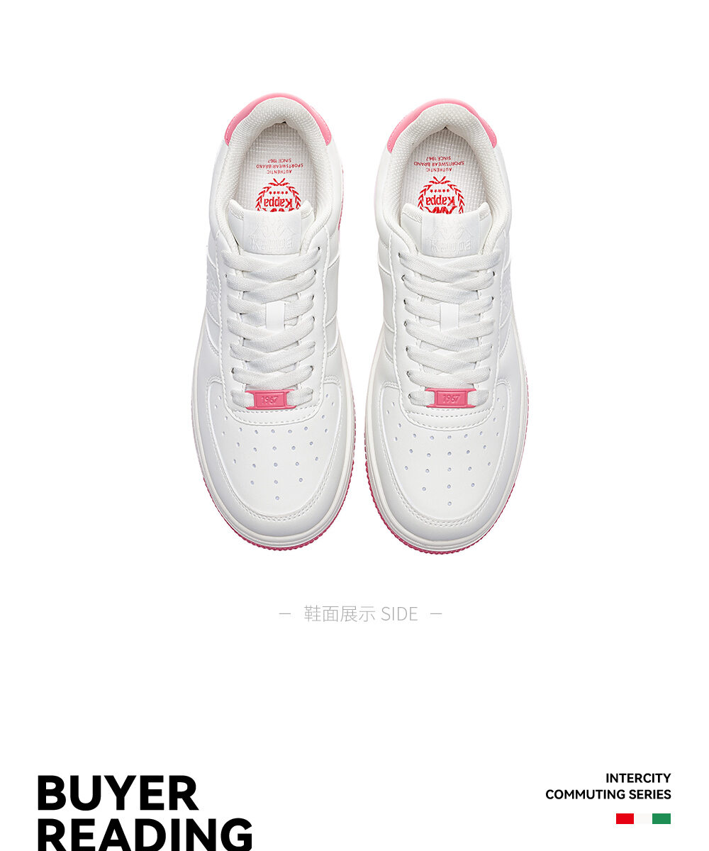 Scarpe casual da donna Kappa 2025 Estate New Style Retro Sneakers sportive con fondo spesso alzato versatili e piatte con punta tonda
