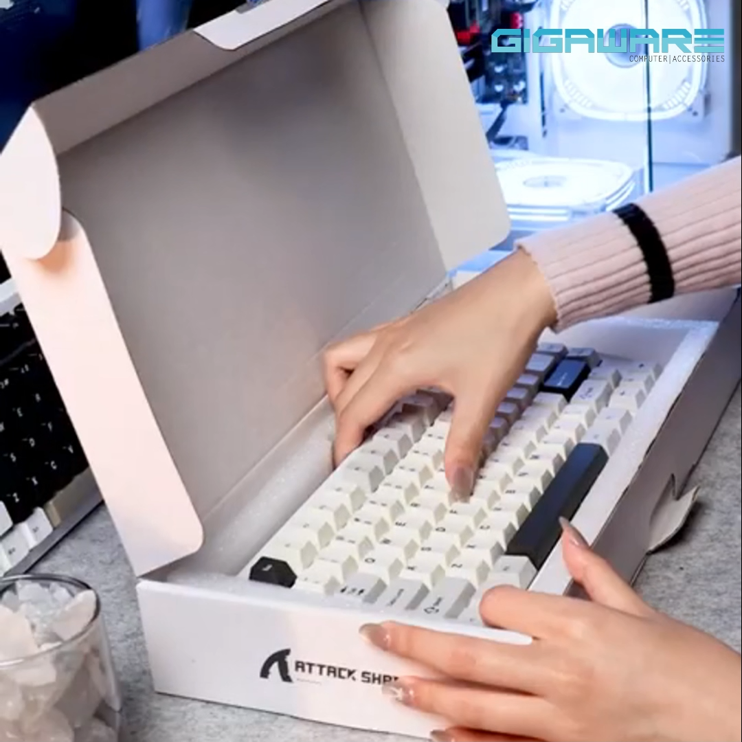 Attack Shark X86 Full Aluminum 75% Tri Mode Wireless Gasket Hot Swappable Mechanical Keyboard