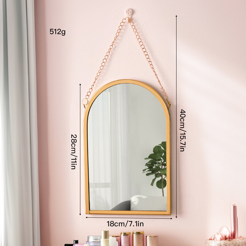 Bathroom Oval Wall-Mounted Mirror