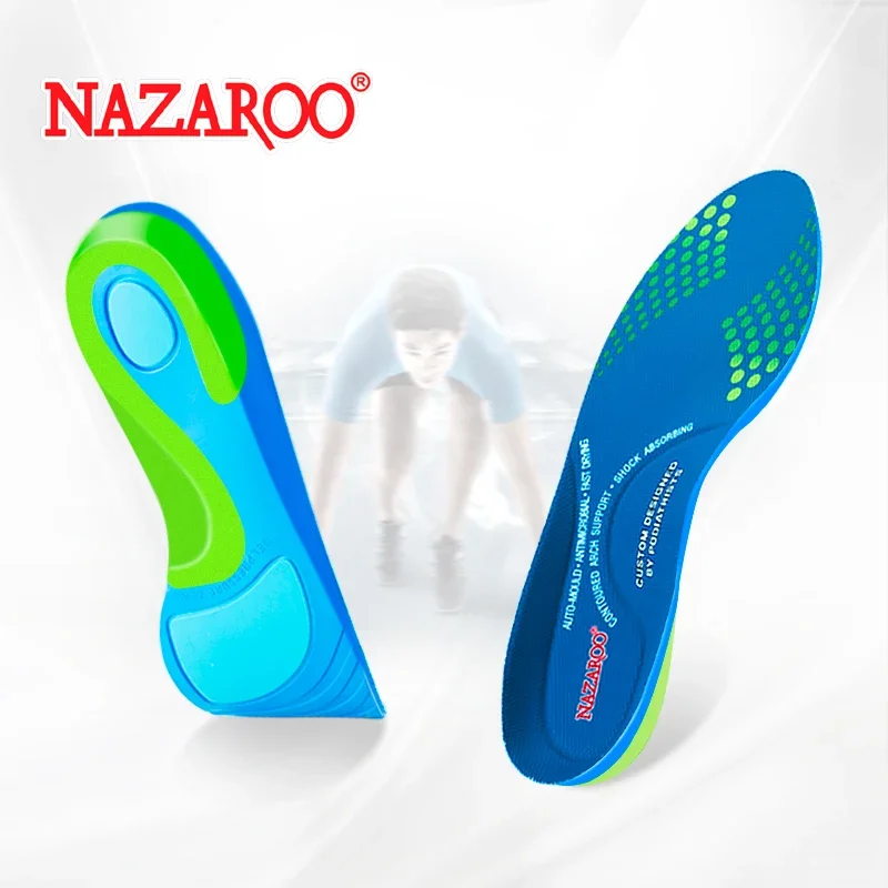 Cushion Shock-Absorbing Arch Support Sweat Absorbing and Deodorant Elastic Soft Non-Slip Basketball Military Training Running Sports Insole for Men and Women
