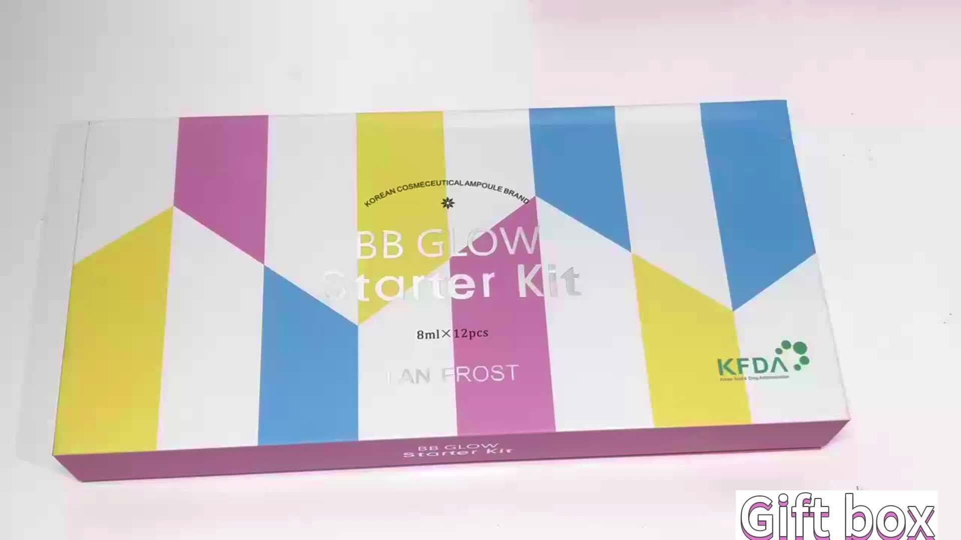 BB Glow Starter Kit Hyaluronic Acid Serum Foundation Skincare Mix Kit 0.27oz Hyaluronic Acid Ampoule and Essence Foundation 12 Vials Glow Pigment Skincare Kit (Multicolor)