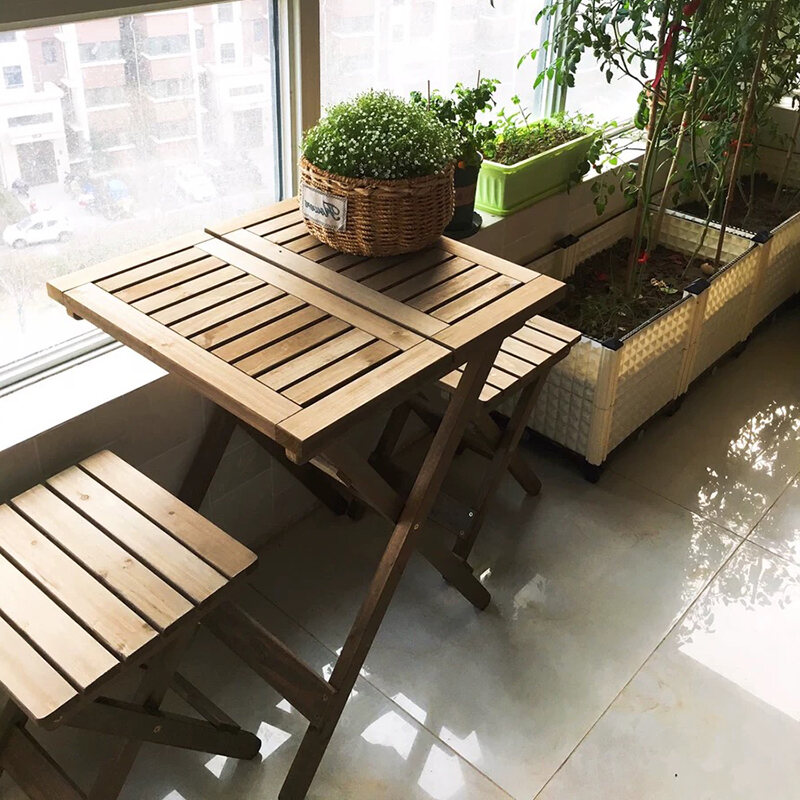 foldable chair and table for balcony