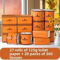Botare | Comfortable Orange Tissue Rolls Economical Home
