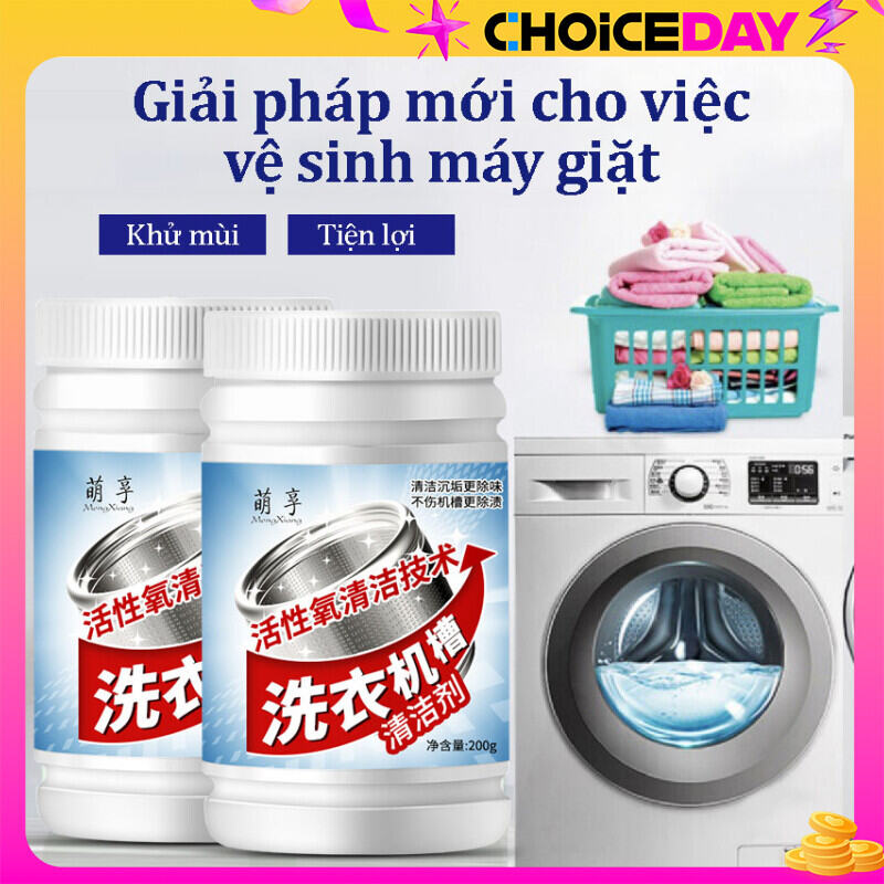 Bột vệ sinh lồng máy giặt 200g Manh Hưởng