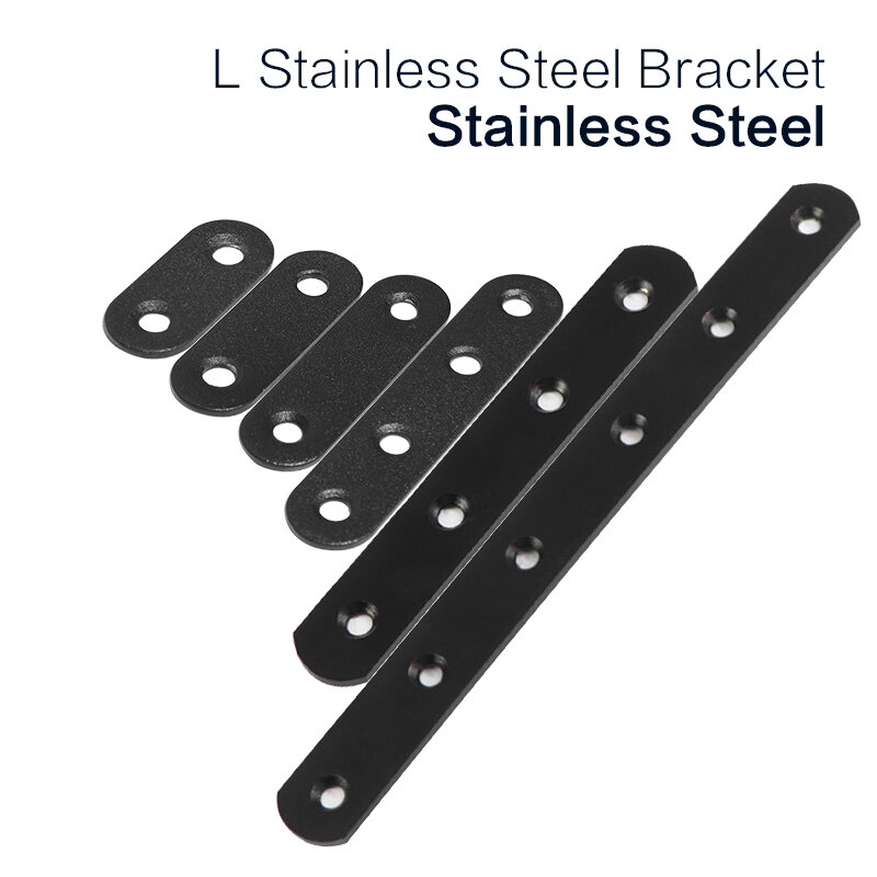 Pxyelec 3.8 Inch Stainless Steel Flat Mending Repair Plate Bracket Connector Flat Straight Corner Brace Brackets Pack Of 10 - View #3