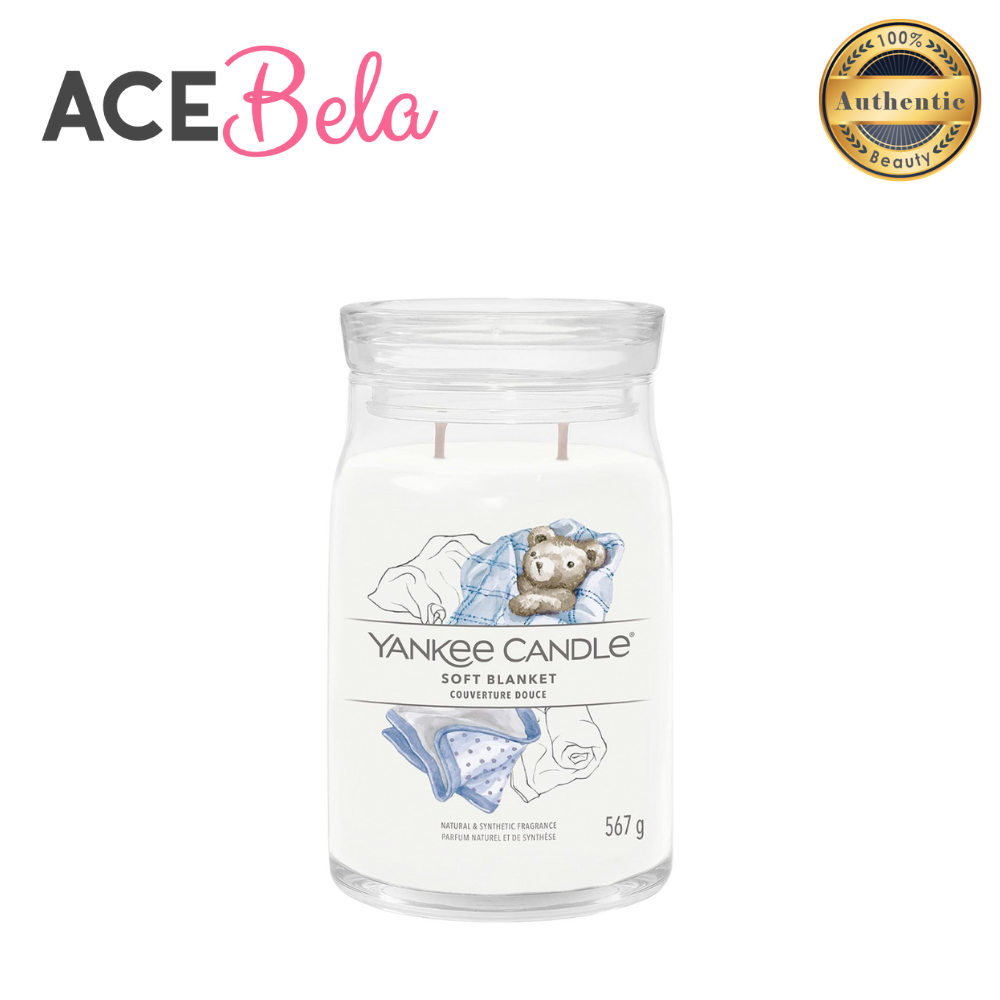 Yankee Candle Signature Large Jar Soft Blanket 567g (100% Authentic from Acebela)
