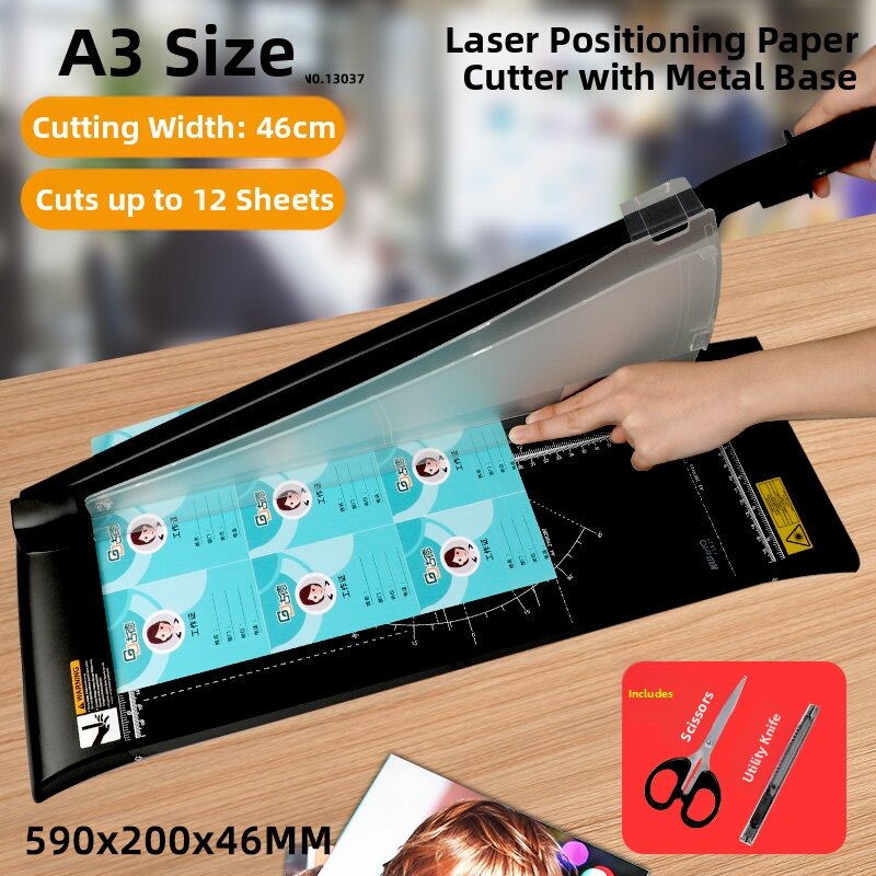 KW－TRIO | Laser Positioning A4 A3 Photo Manual Cutting Machine Mini Paper Cutter