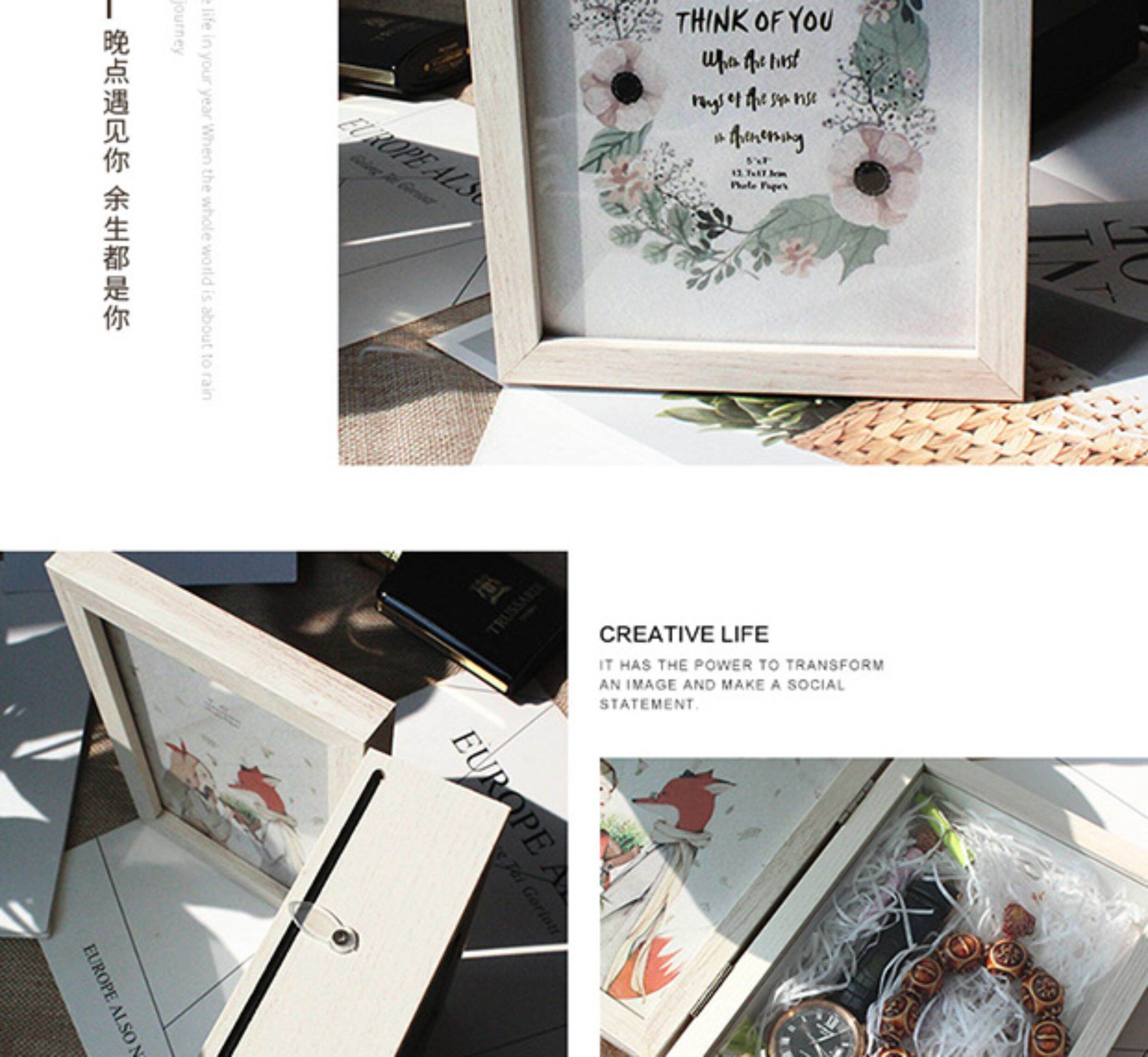 Hollow 3D Photo Frame Display Desk 67inch Tickets and Pet