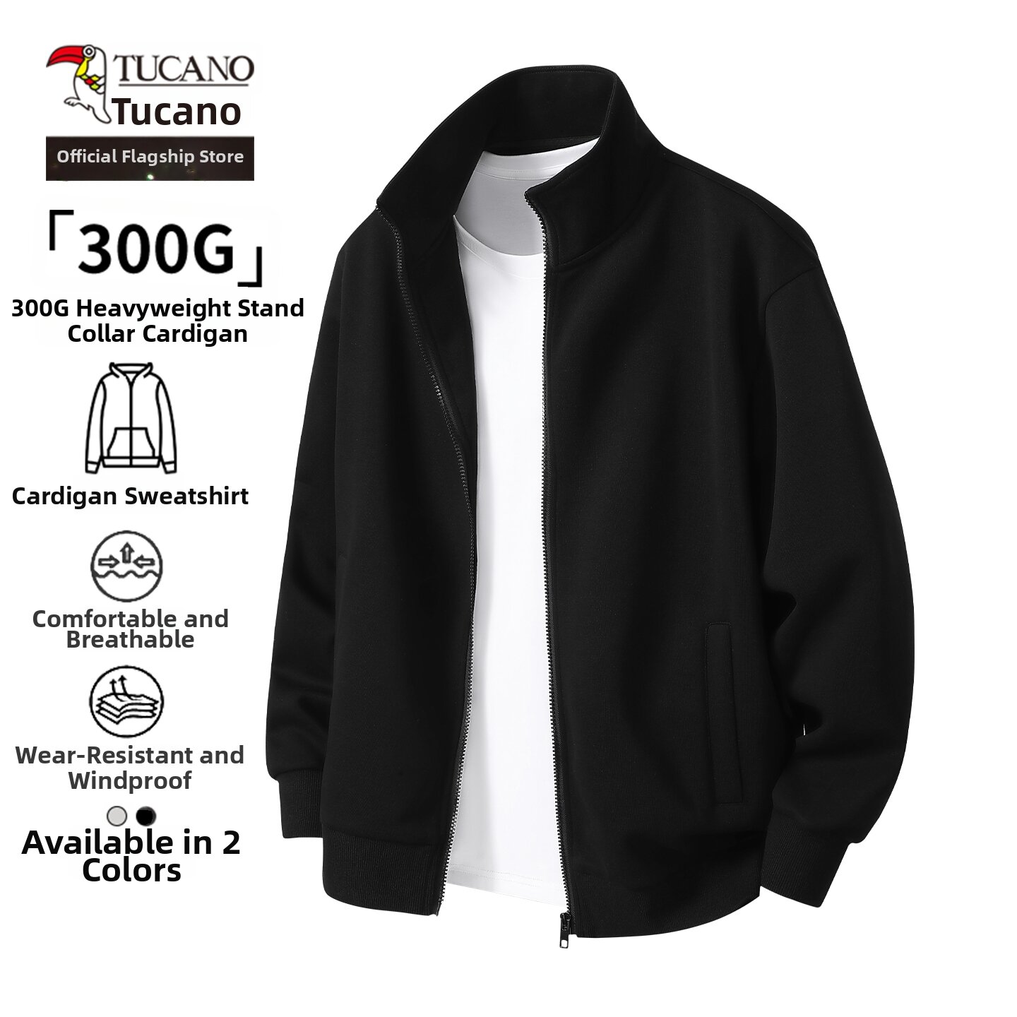 【新品】LATTICE STAND FALL COLLAR BLOUSON TUCANO | Autumn Stand-collar Loose Men's Sport Jacket | Lazada