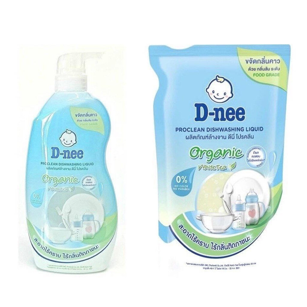 Nước rửa bình, xúc bình sữa Dnee Thái Lan 500ml mẫu mới