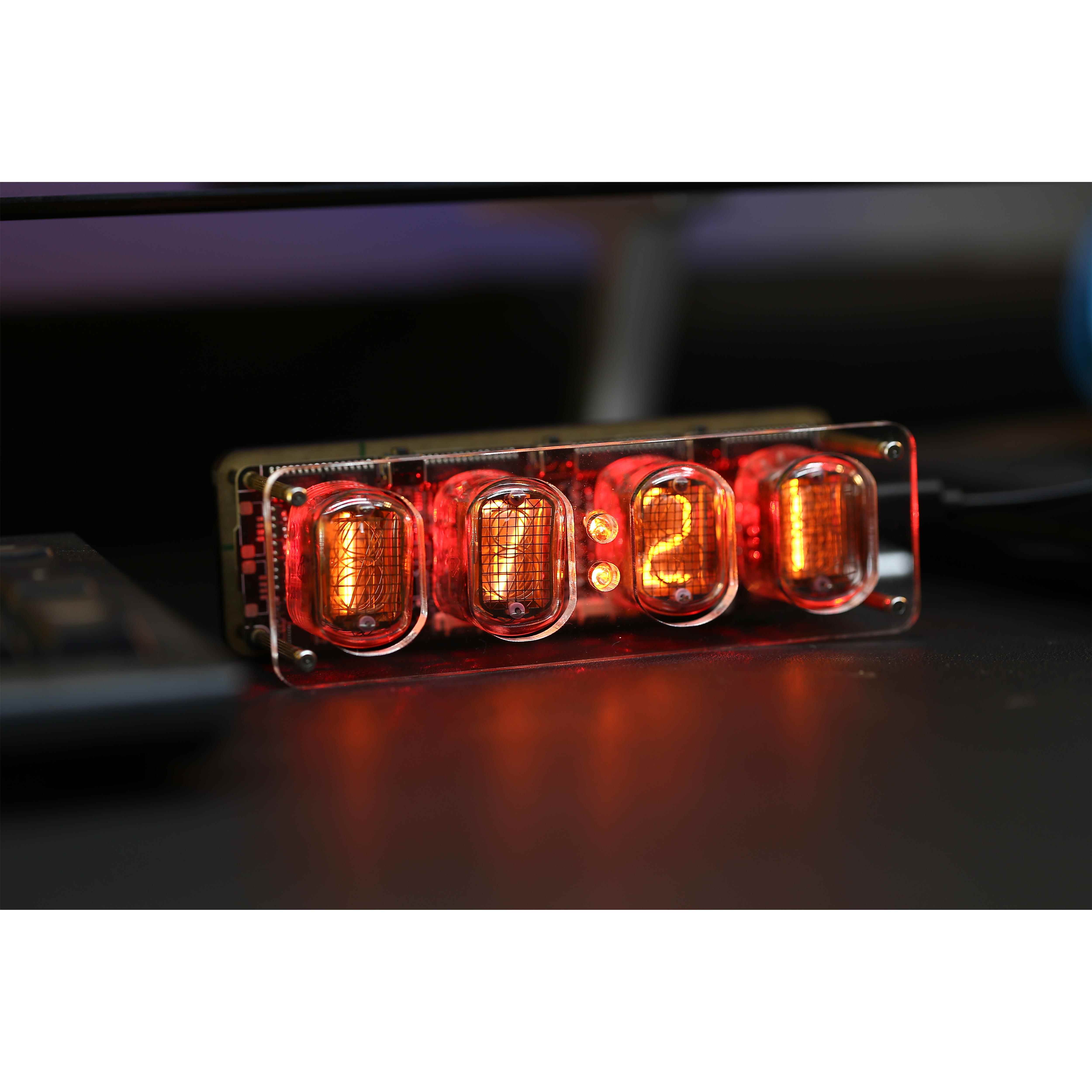 Cyberpunk Retro Nixie Tube IN12 Alarm Clock