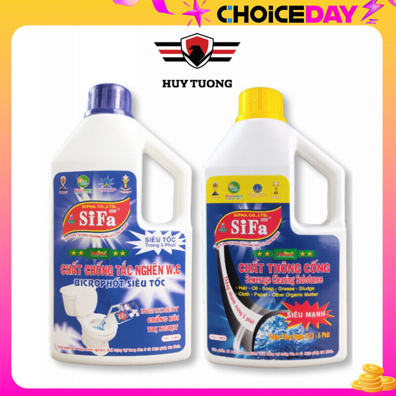 Nước thông cầu và thông cống siêu tốc sifa, chống tắc nghẽn cầu cống wc 1400g - huy tưởng