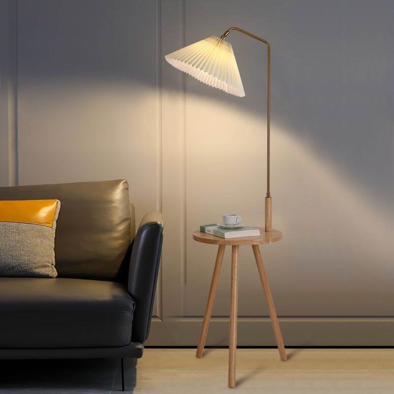 ZHANGRONGTU | Multifunctional Wooden Floor Lamp