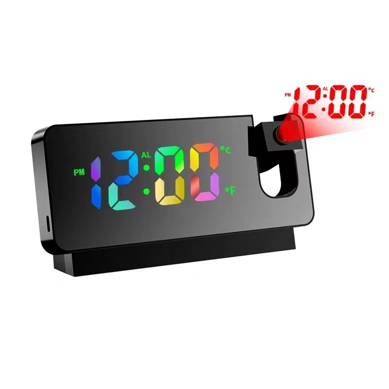 Full Function Intelligent Nightlight Projection Clock