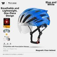West Biking | Breathable Safe Helmet with Color-changing Windproof Visor Cycling