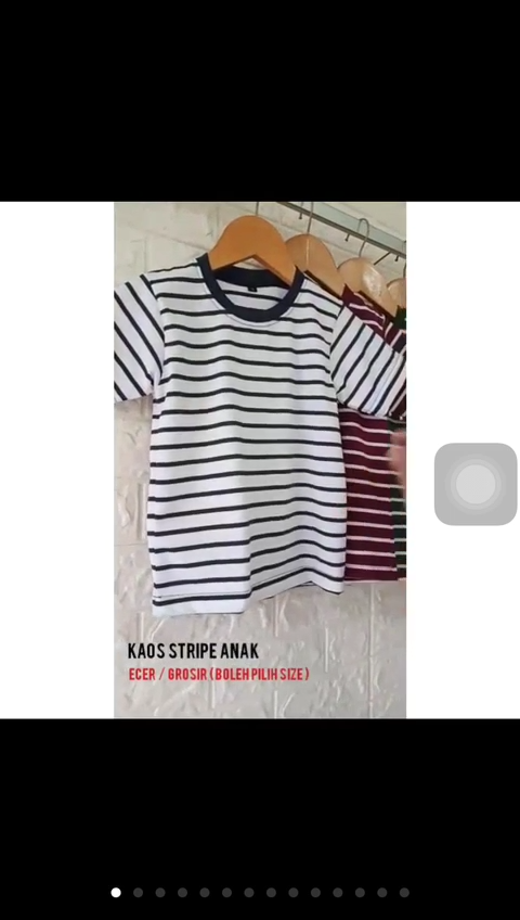 Kaos Stripe Anak Dominan Series Cotton Combed