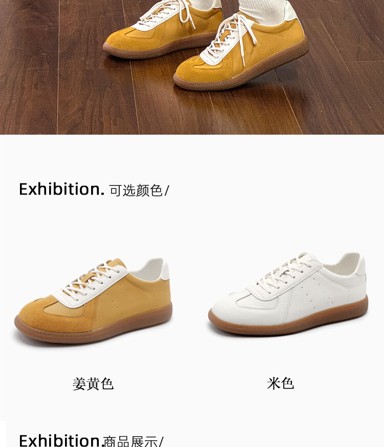 Leather Dequn Shoes Women's Spring 2025 New Style Casual Sport Soft Bottom Versatile Single Shoes Comfortable Breathable · v8