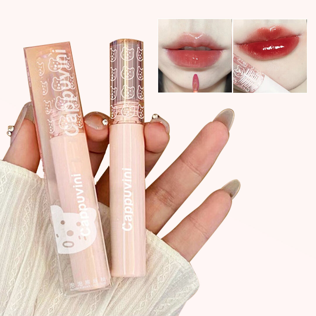 Son Bóng Lì CAPPUVINI Gương Nước Thủy Tinh Cấp Ẩm Lâu Trôi