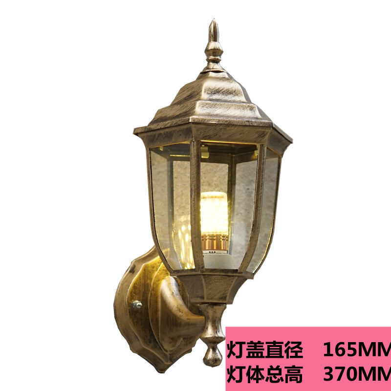 EuropeanStyle Outdoor Wall Lamp Retro Courtyard Garden Corridor