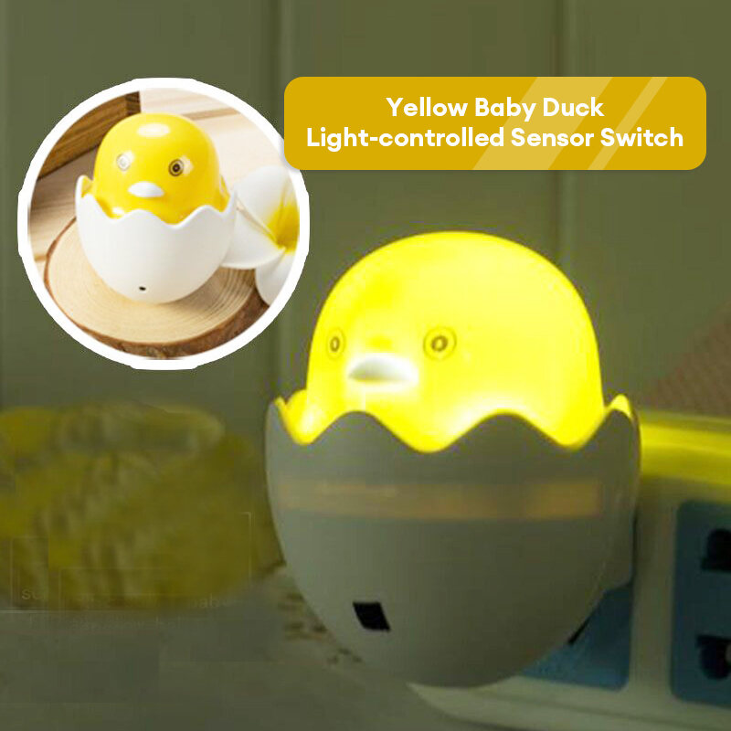 Đèn LED đèn ban đêm sáng tạo dễ thương vỏ trứng vịt nhỏ cắm cảm ứng đèn ngủ