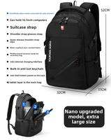 JIFANPAUL | Large Capacity Business Travel Backpack for Hiking Breathable