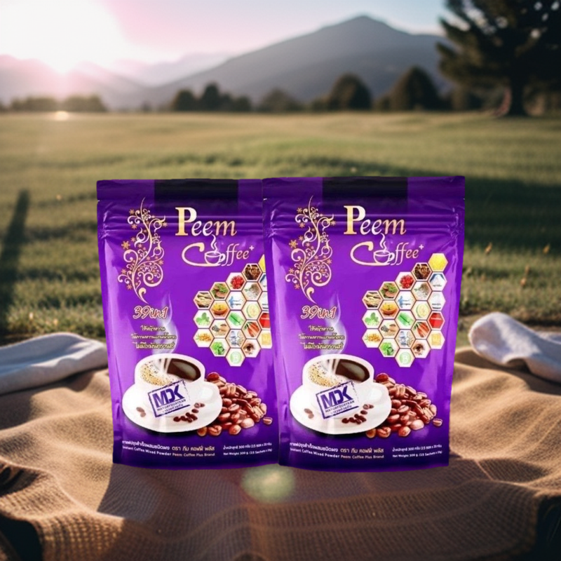 กาแฟภีมคอฟฟี่พลัส 39 in1เซ็ต2ห่อ30 ซอง สินค้าแท้ ล็อตใหม่ล่าสุด ราคา 567 บาท*ส่งฟรี