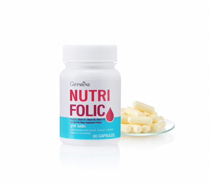 Giffarine Nutri Folic Blood Nourishing Vitamin for Anemia, Blood Pressure, Heart, and Numbness