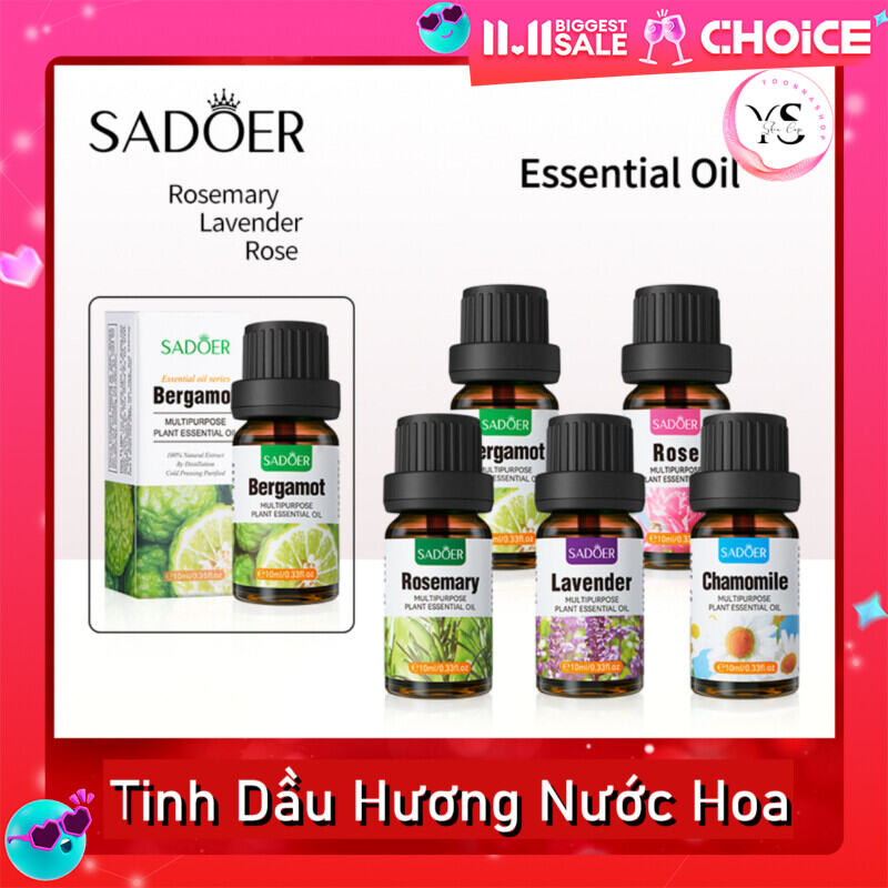 Tinh dầu thiên nhiên SADOER 10ml - Tinh Dầu Xông Thơm Phòng Chiết Xuất Tự Nhiên A177