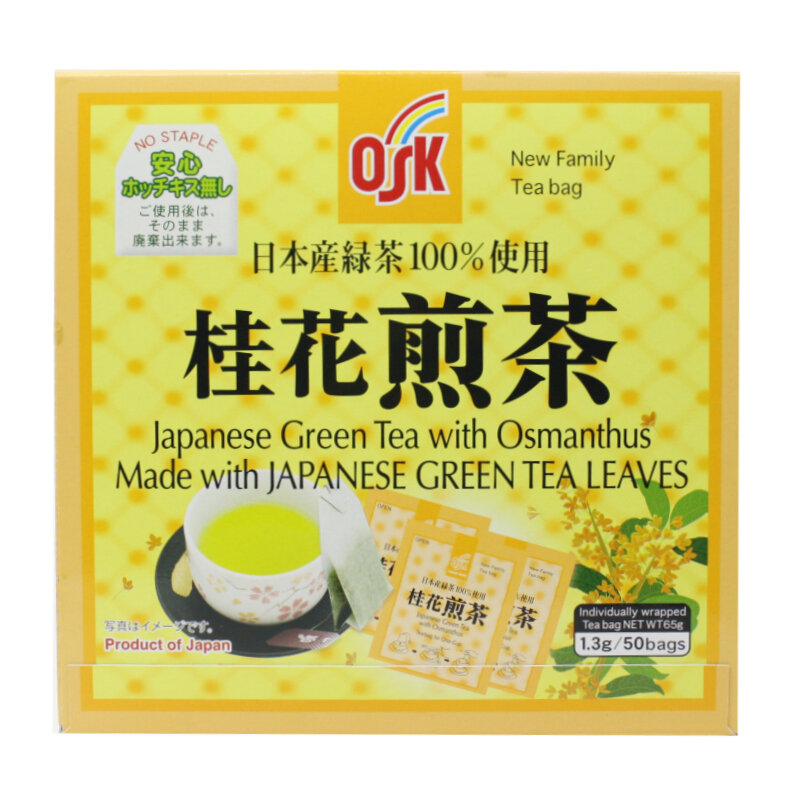 OSK new family green tea osmanthus tea bag tea leaf sachets mega big