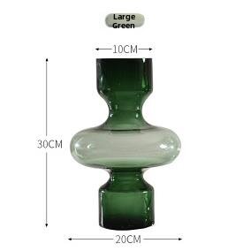 Scandinavian Minimalist Creative Clear Glass Flower Vase Large